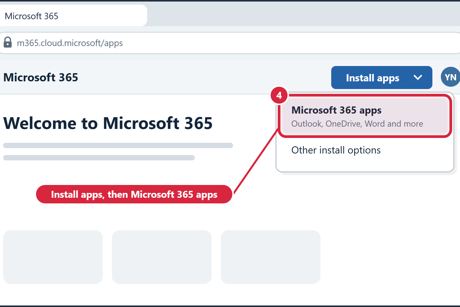 Install the apps from Microsoft 365
